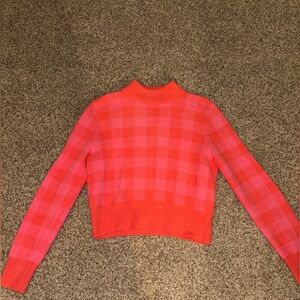 Sincerely Ours Sweater / Hot Pink and Light Pink Pattern / Extra Small /